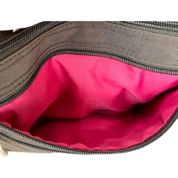 Baggallini Essential Crossbody With RFID - Gray - 9" x 9" x 2.25" - Picture 10 of 11